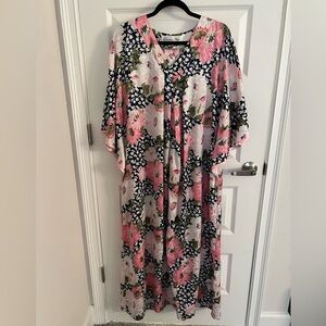 Christian Dior Vintage Floral Nightgown, Small